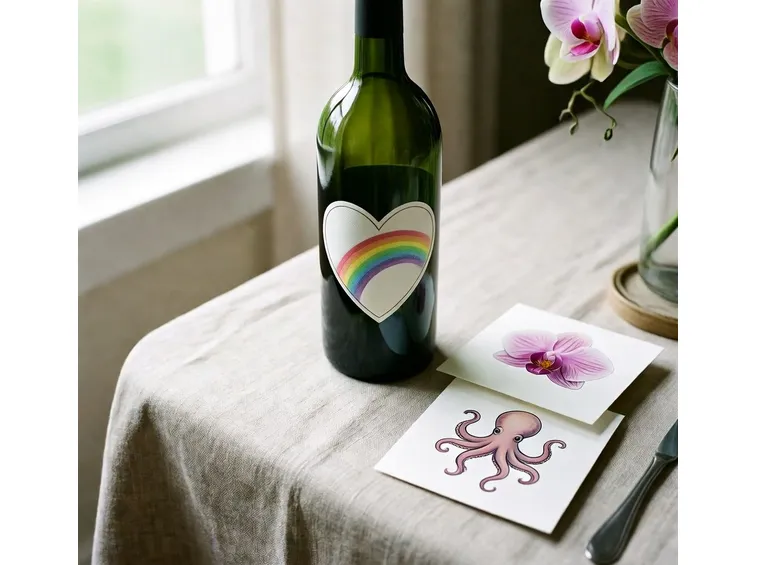 Etichetta per vino per matrimonio