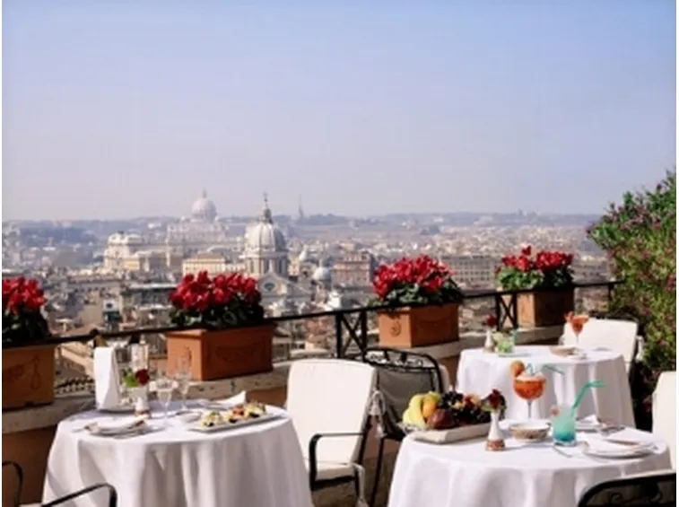 La vista dal roof garden