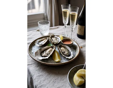 ostriche e champagne