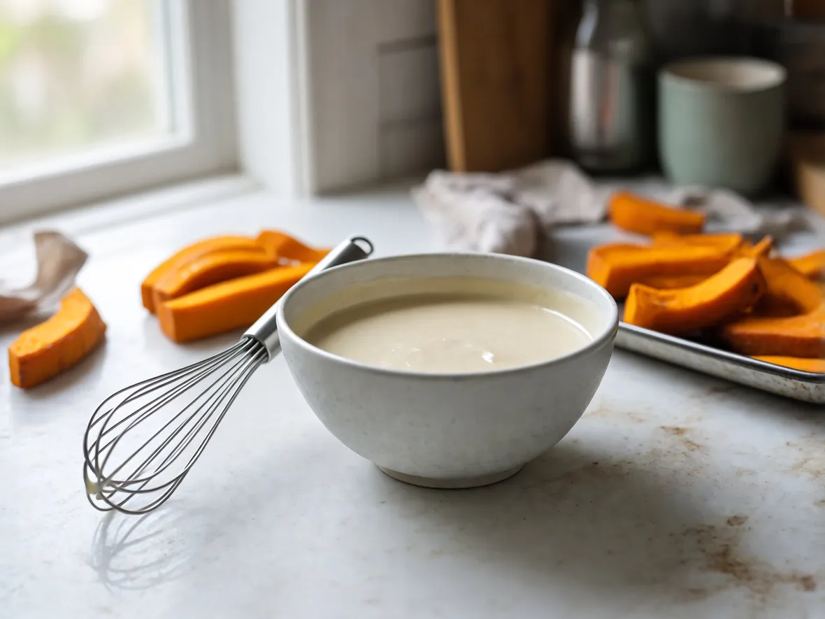 Preparare la pastella per la frittura di zucca