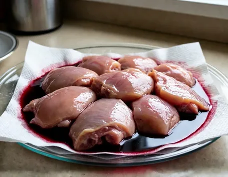 Pollo al vino rosso