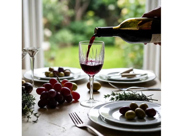 come versare il vino