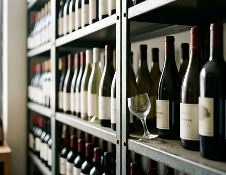 scaffale vino