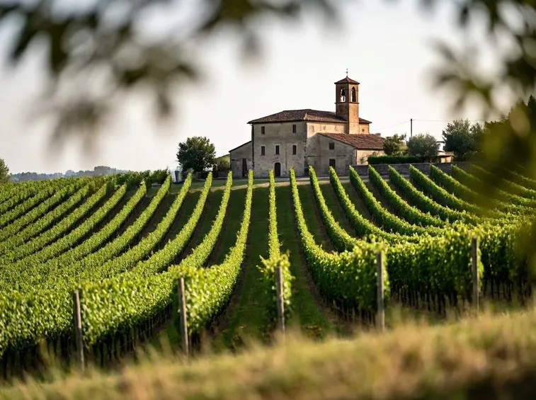 Uno scorcio della Franciacorta