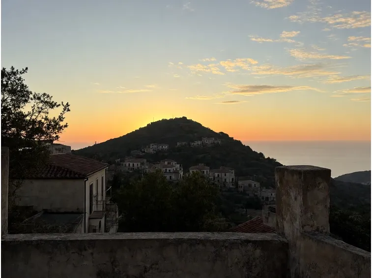 La zona di Erice al tramonto