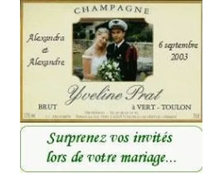 Potete personalizzare il vostro compleanno o matrimonio con una foto in etichetta