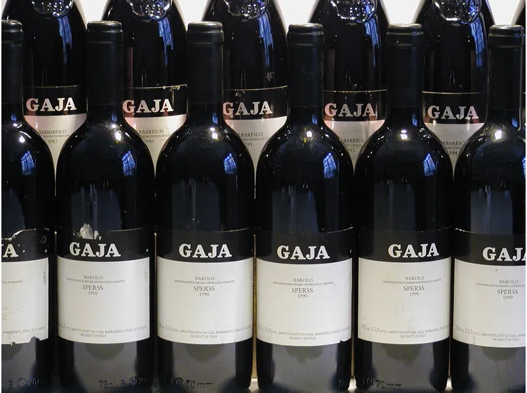 Bottiglie di vino Gaja