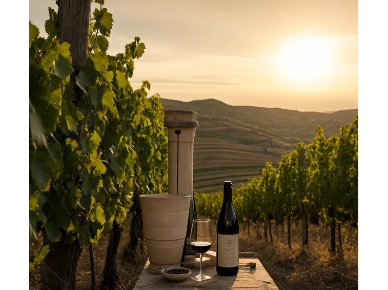 Una splendida vista dei vigneti siciliani