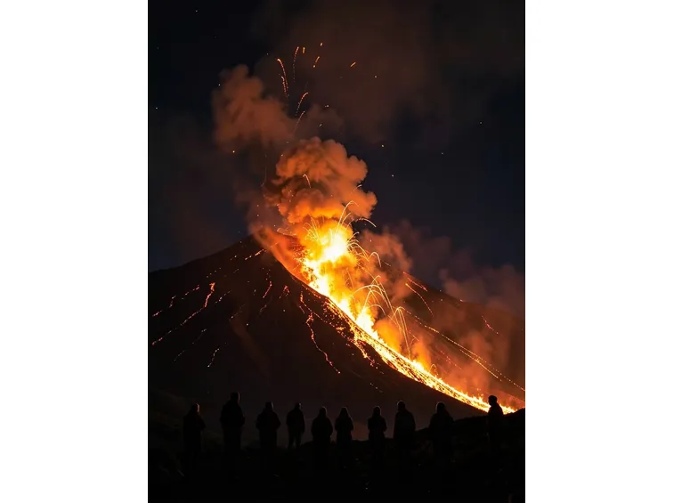 L'Etna in una delle sue eruzioni 