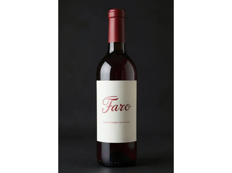 Una bottiglia di Faro rosso