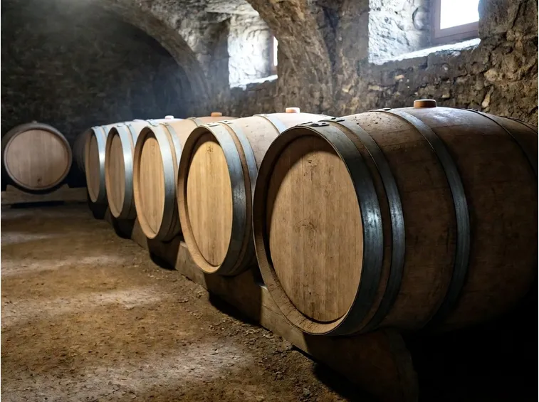 Le botti per invecchiare il Salaparuta