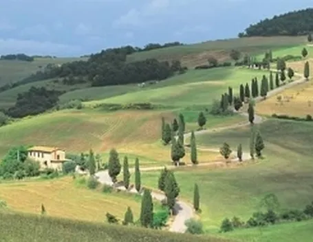 le dolci colline intorno a Orvieto