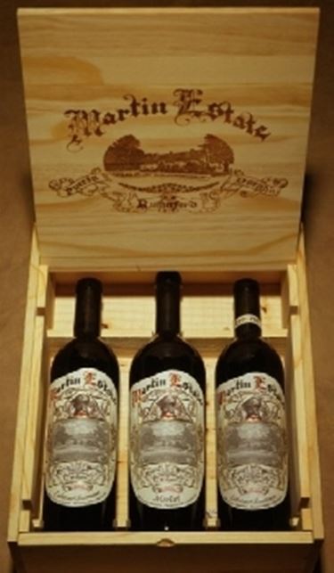 scatole in legno per il vino