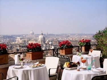 La vista dal roof garden