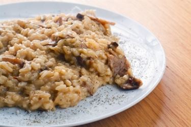 Risotto al vino bianco e salsiccia