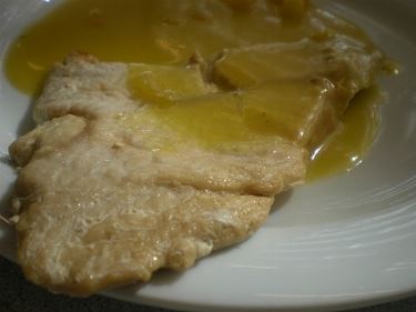 scaloppine al vino bianco e senape