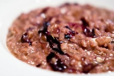 Risotto al radicchio e vino rosso