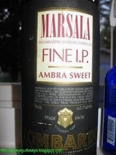 L'etichetta del Marsala Ambra