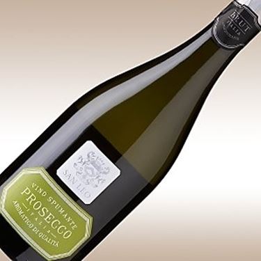 una bottiglia di Prosecco DOC 