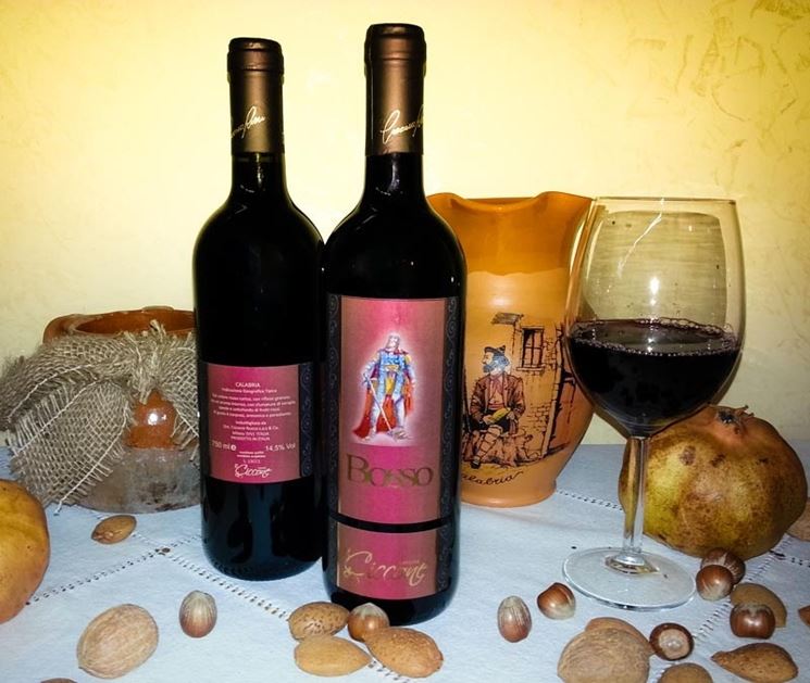 Il <strong>vino calabrese</strong> rosso Bosso