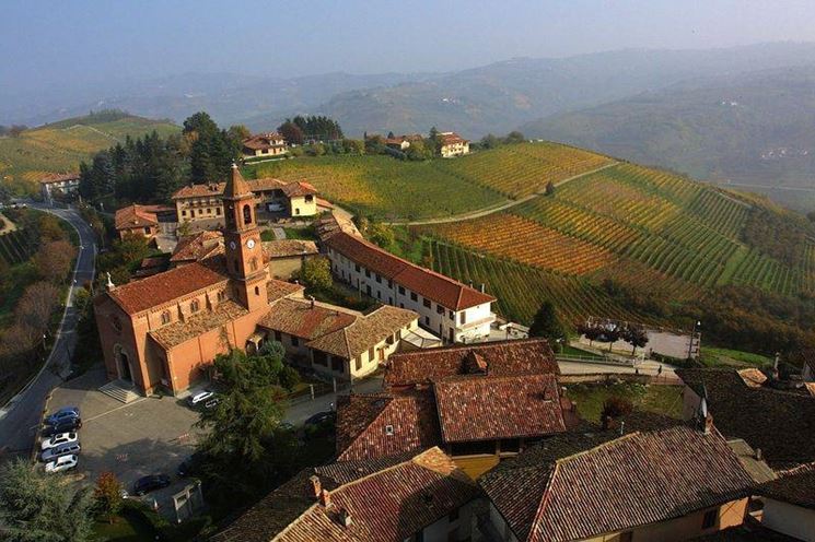 Paesaggio delle Langhe con vigneti