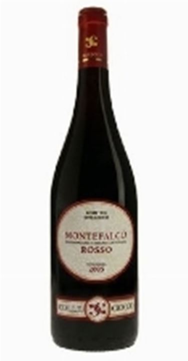 una bottiglia di Montefalco Rosso